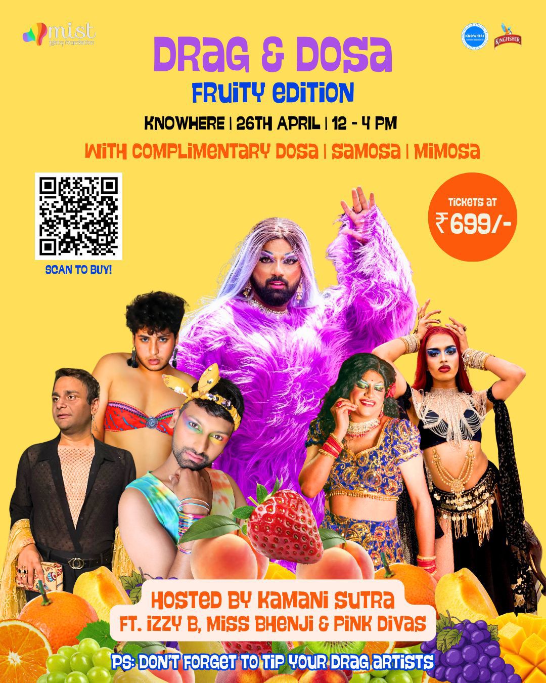 Drag &amp; Dosa - Fruity Edition — event poster