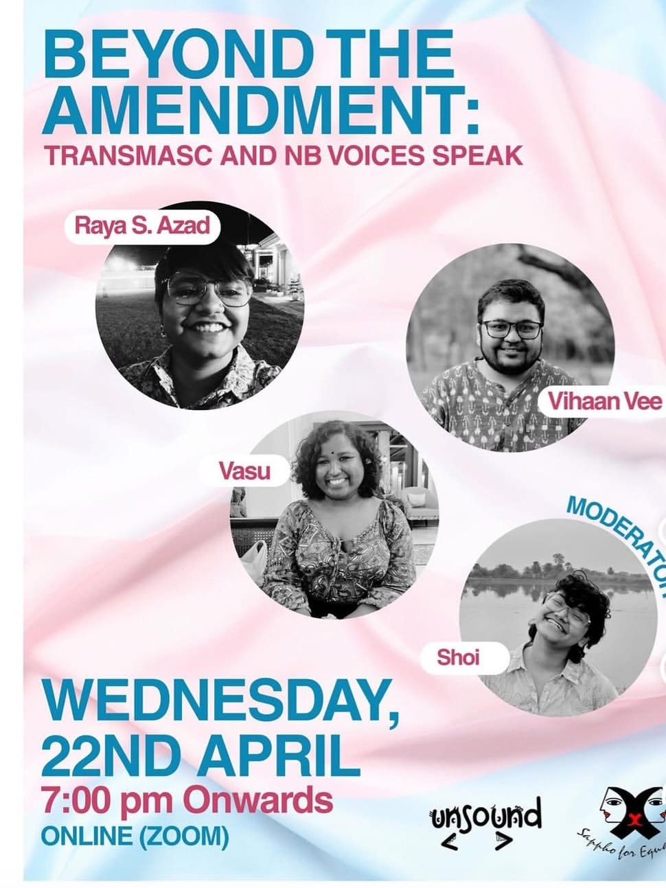 Beyond The Amendment: Transmasc and NB Voices Speak — event poster