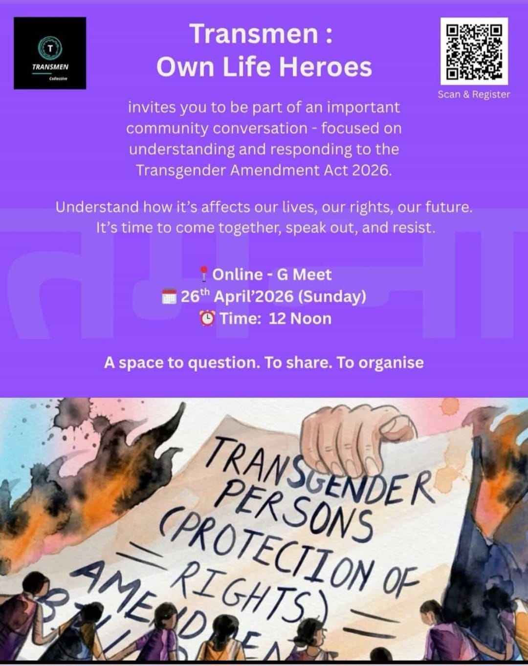 Transmen : Own Life Heroes — event poster