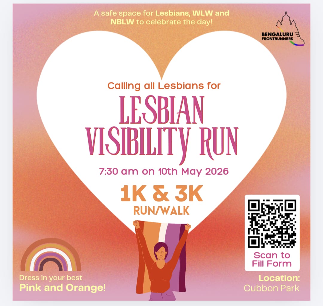 Lesbian Visibility Run — event poster