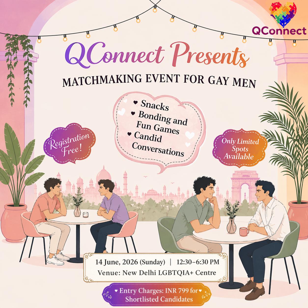 Matchmaking Event for Gay Men — event poster