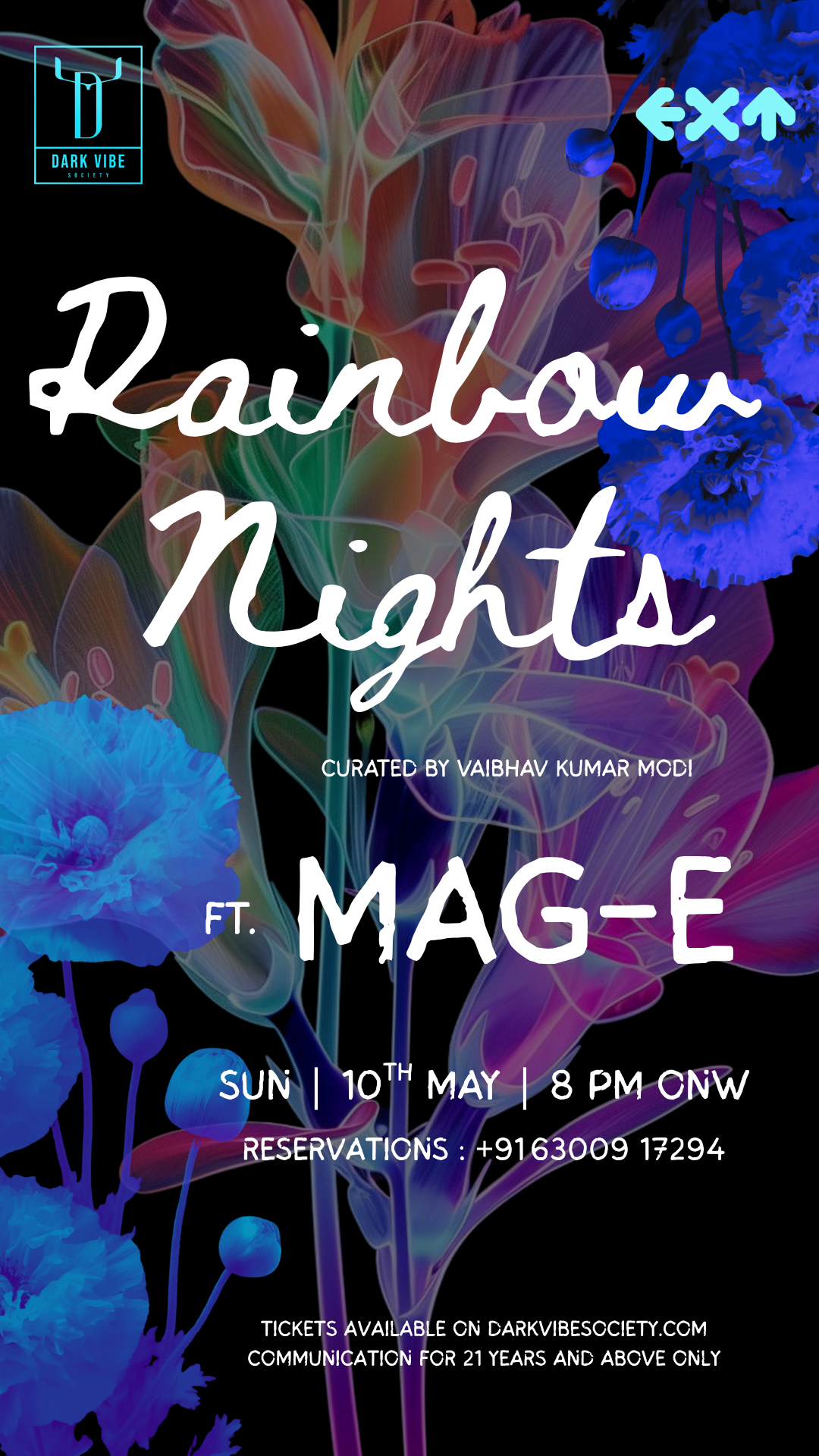 Rainbow Nights — event poster