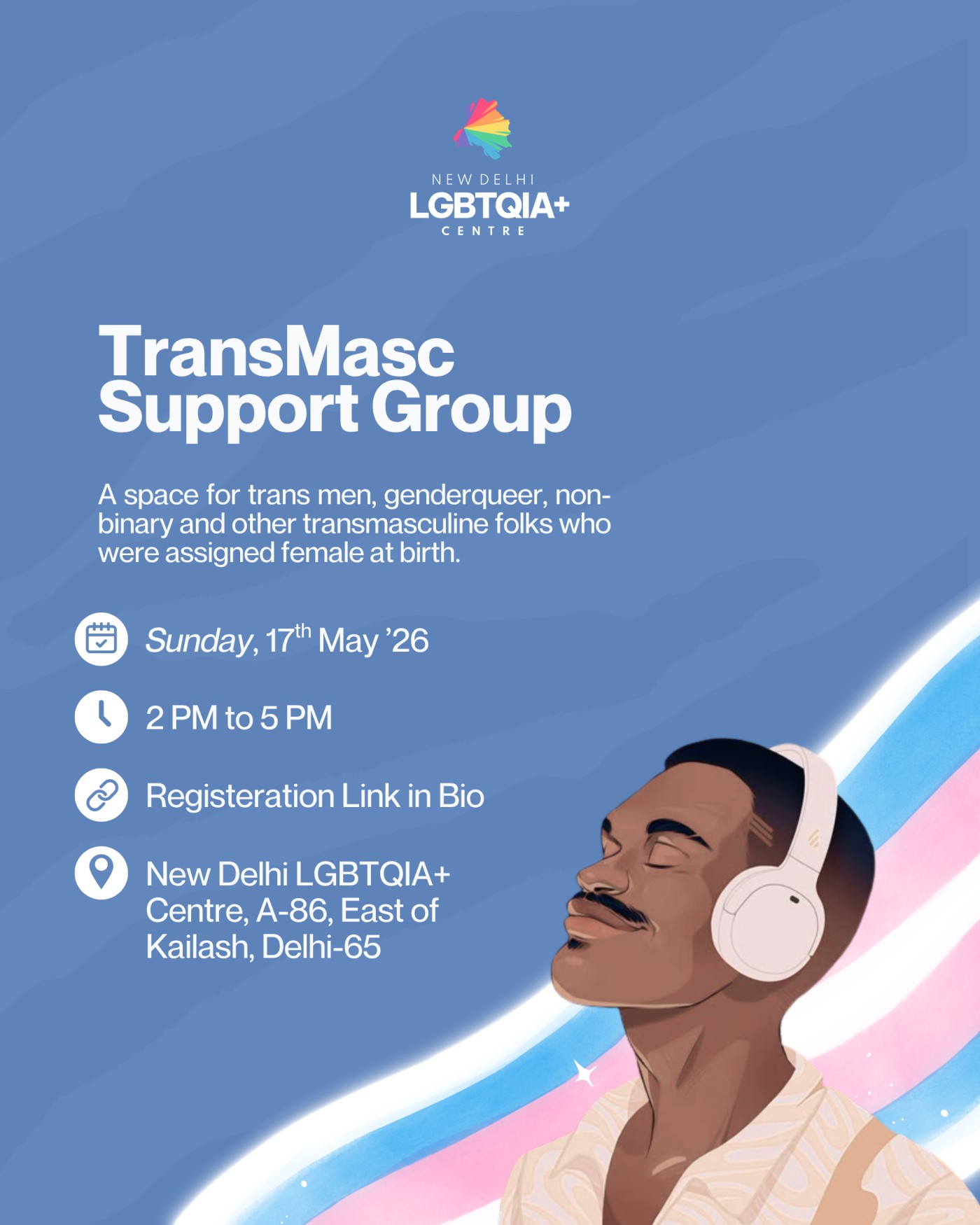 TransMasc Support Group — event poster