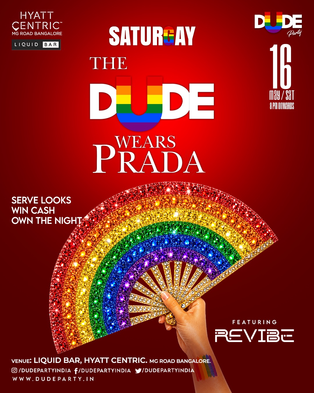 SATURGAY: THE DUDE WEARS PRADA — event poster