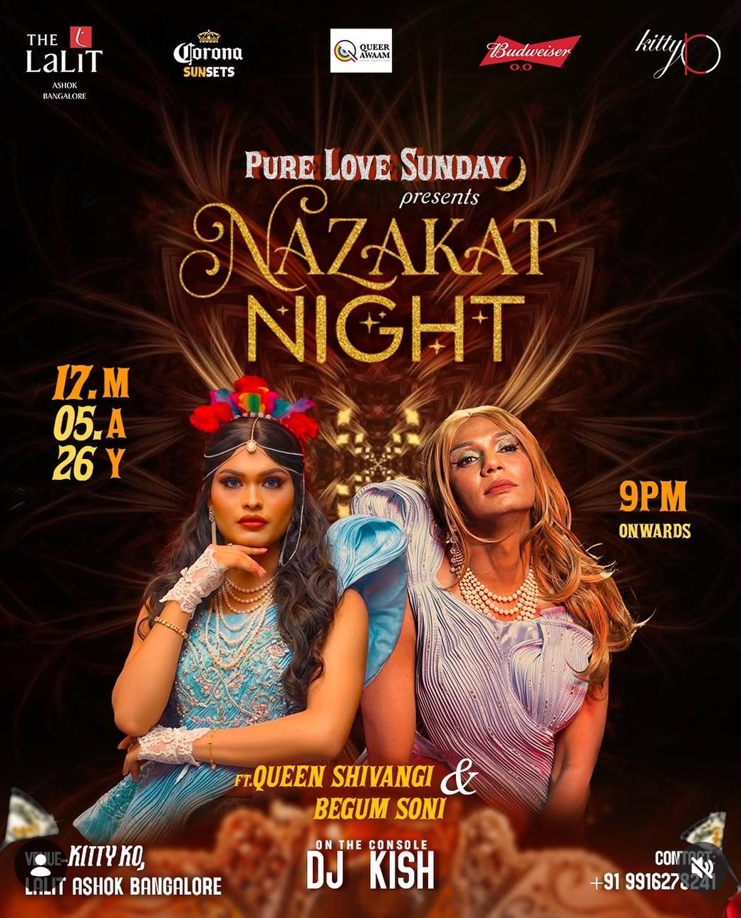 Nazakat Night by Pure Love Sunday — event poster