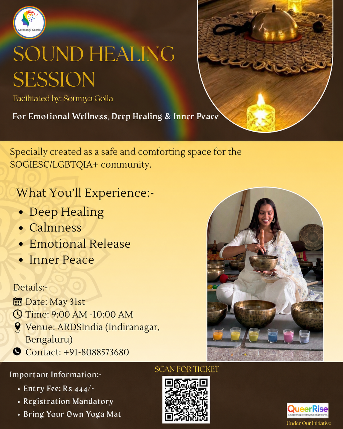 Sound Healing Session -31st may — event poster