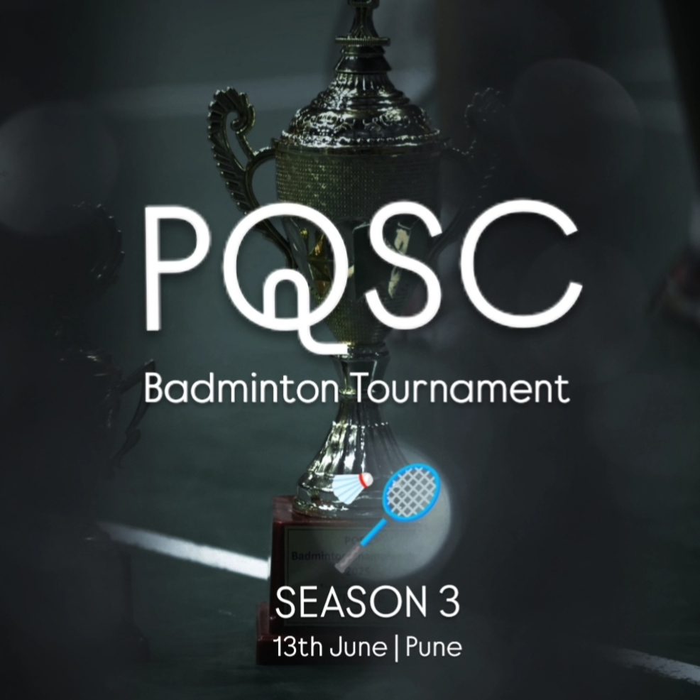 PQSC BADMINTON TOURNAMENT: SEASON 3 — event poster