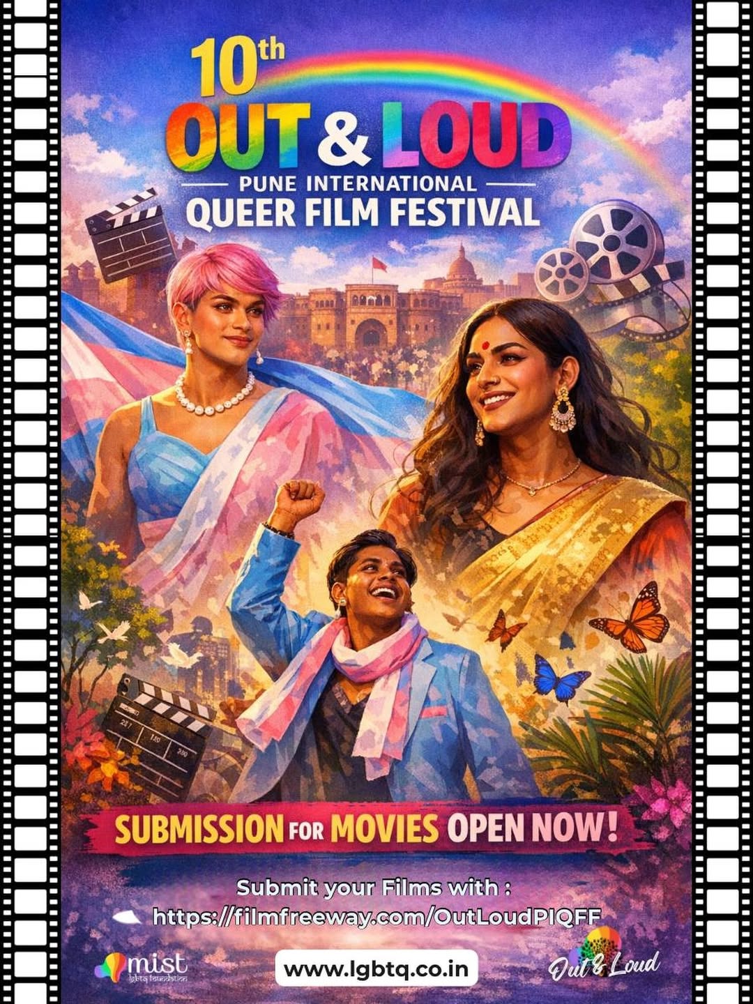 Out &amp; Loud - Pune International Queer Film Festiva Day 3 — event poster