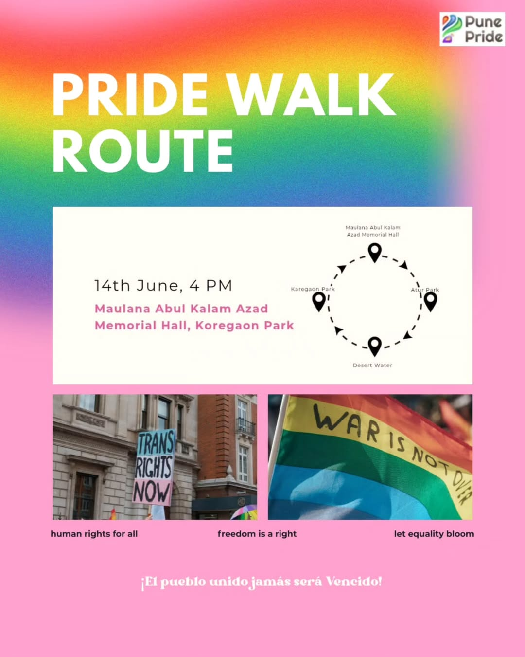 Pune Pride Parade 14th June 2026 — event poster