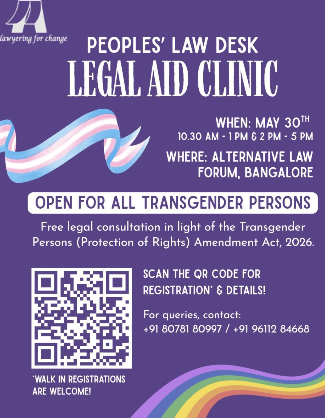 People's Law Desk : Legal and Clinic — event poster