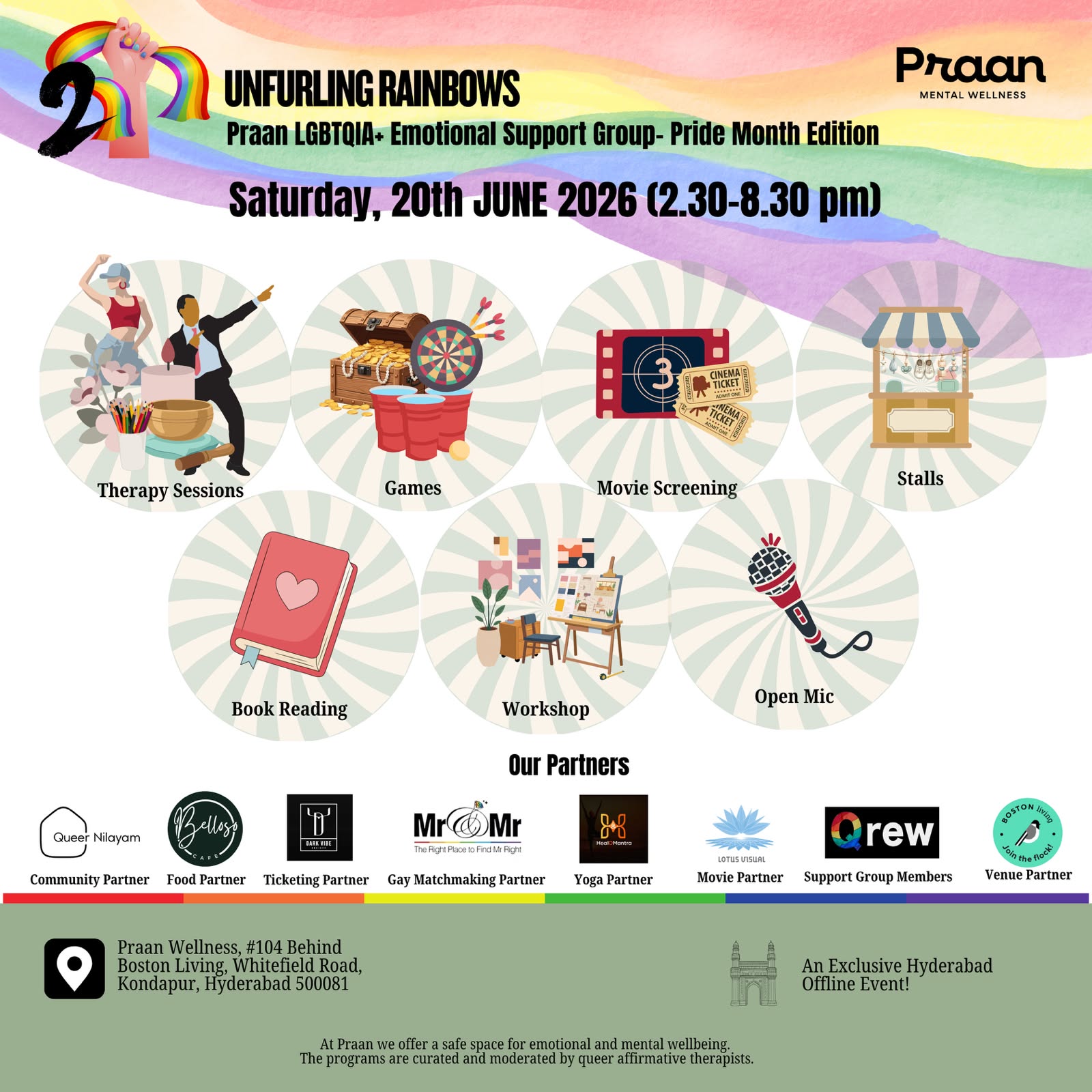 Unfurling Rainbows 2.0 – Pride Month Editionqu poster