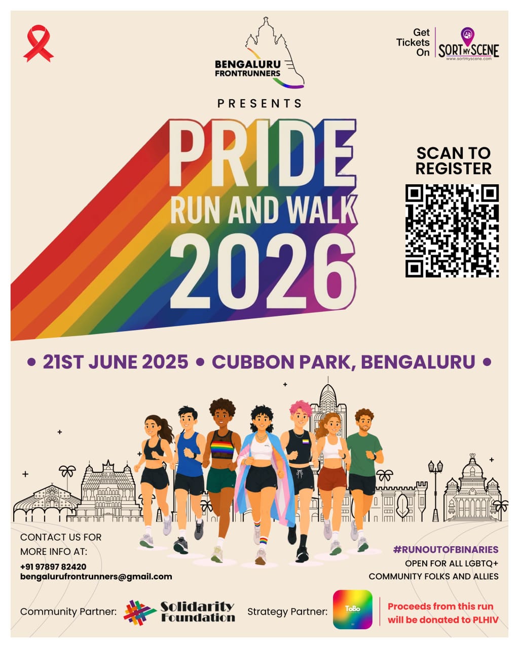 Pride Run 2026 poster