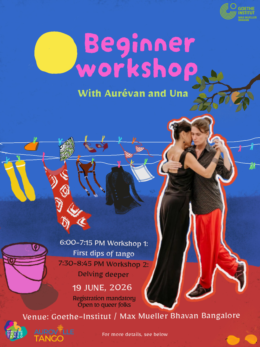 Beginner workshop with Aurevan and Una poster