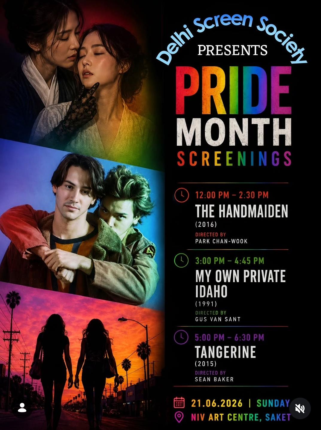 Pride Month Screenings poster