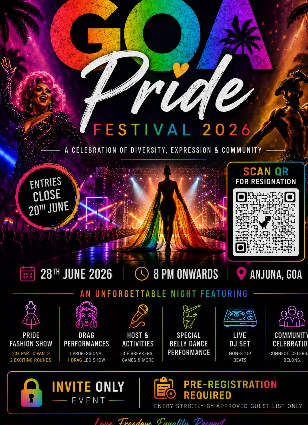Goa Pride Festival 2026 poster
