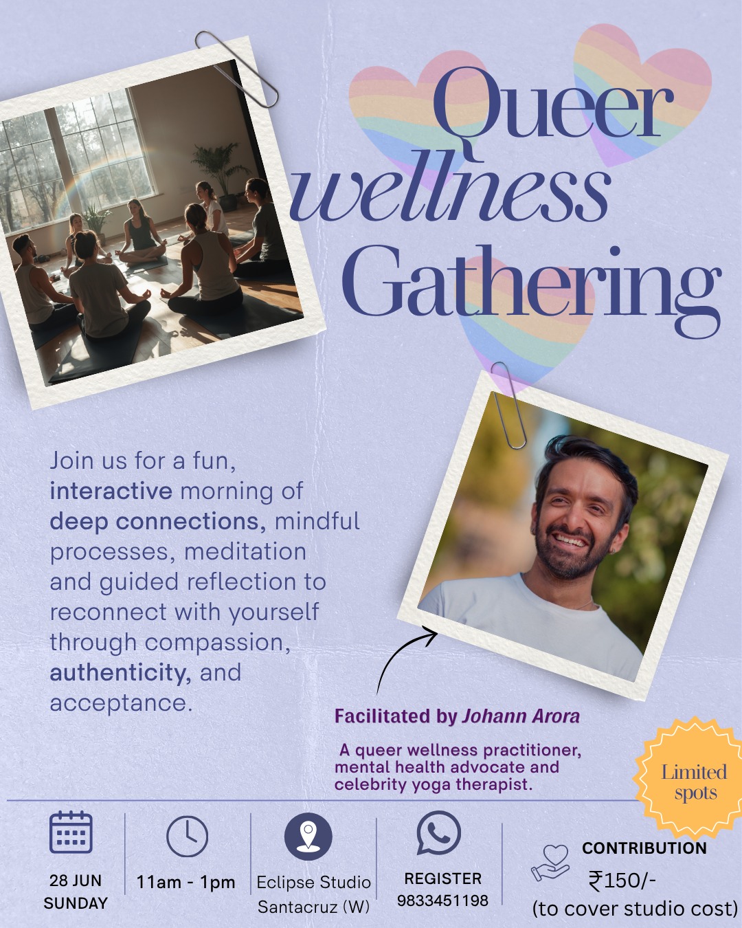 Queer Wellness Gathering poster