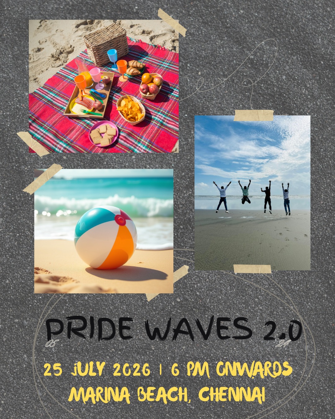 Pride waves 2.0 poster