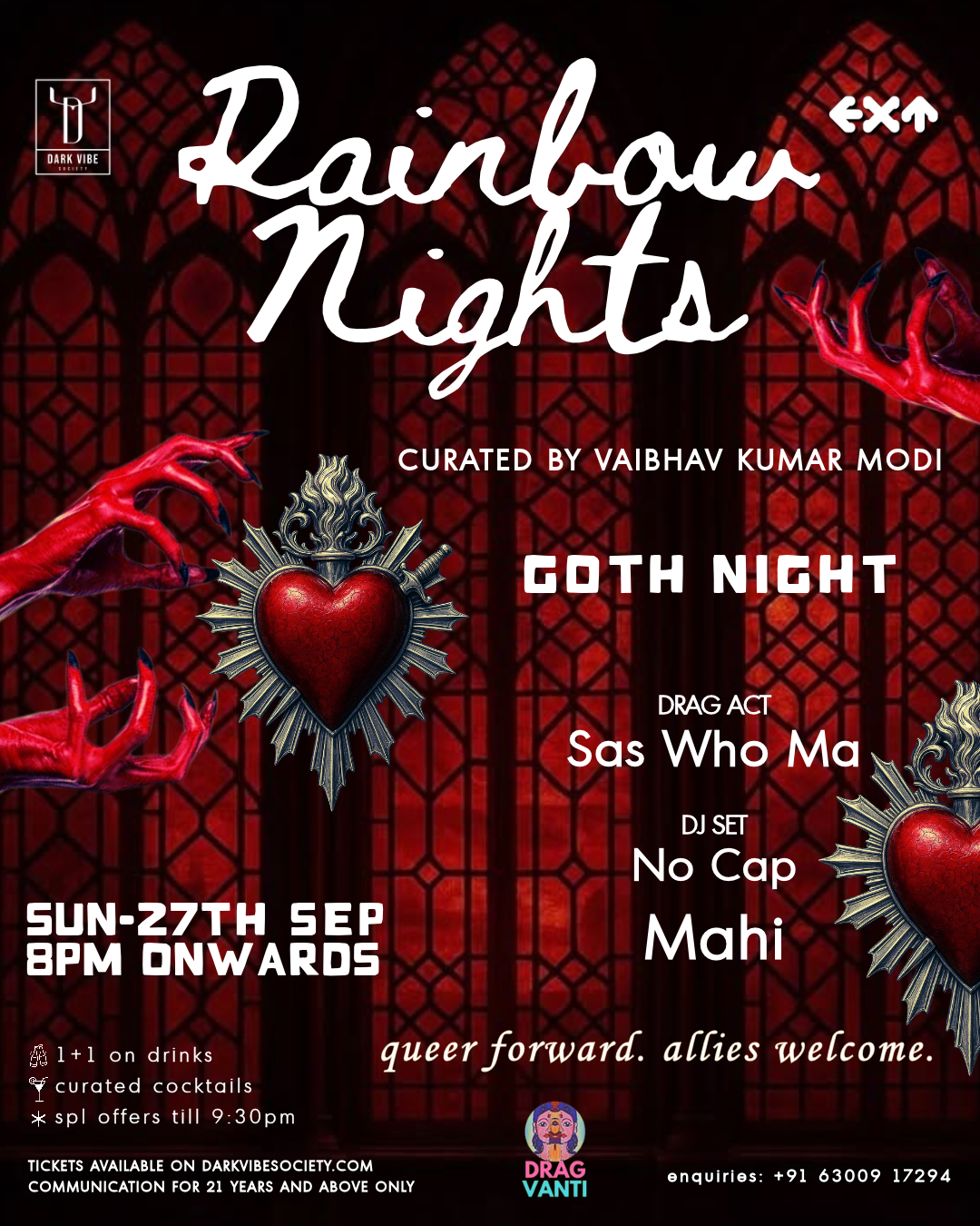 Rainbow Nights: The Goth Edition poster