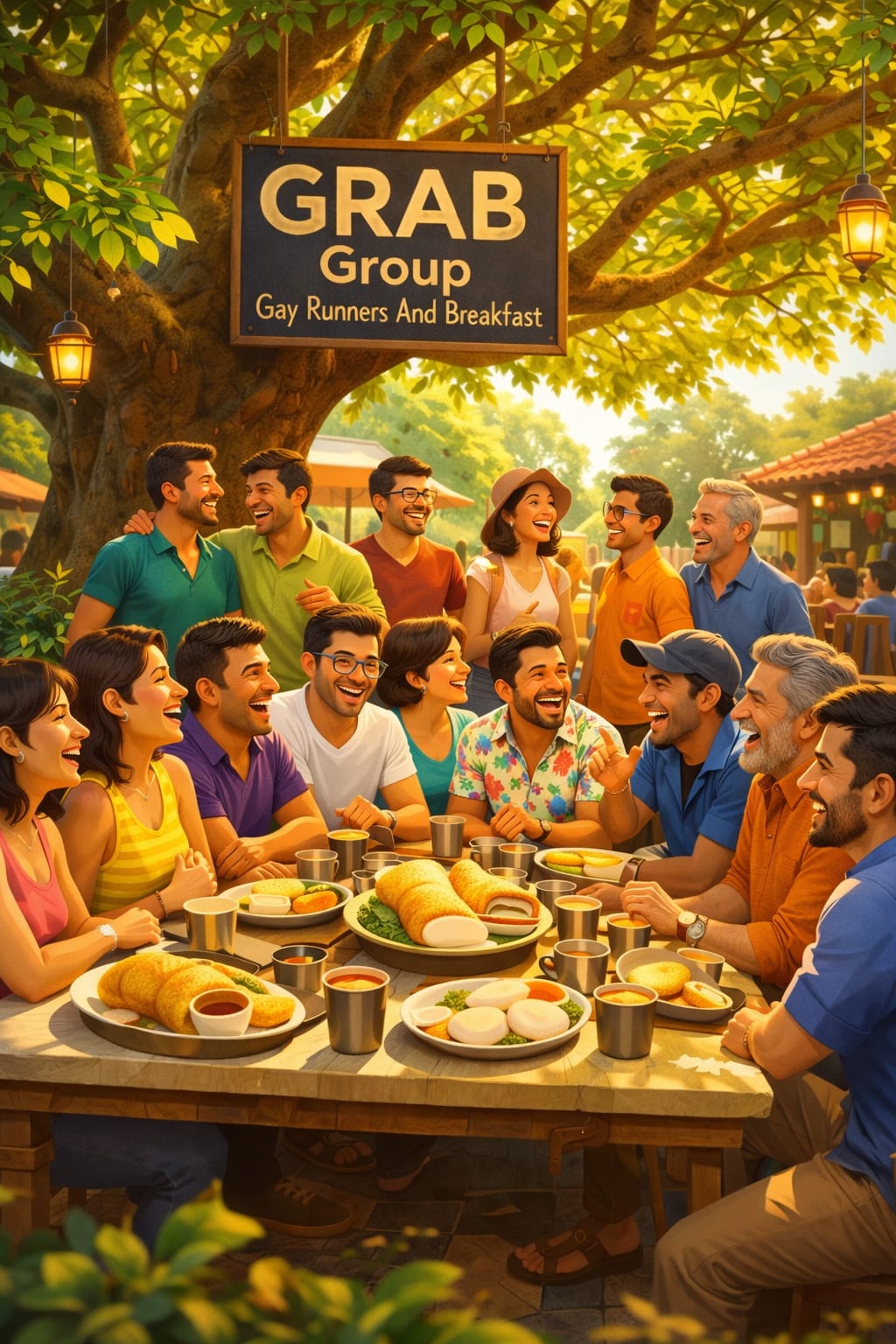 GRAB : Gay Runners And Breakfast — event poster